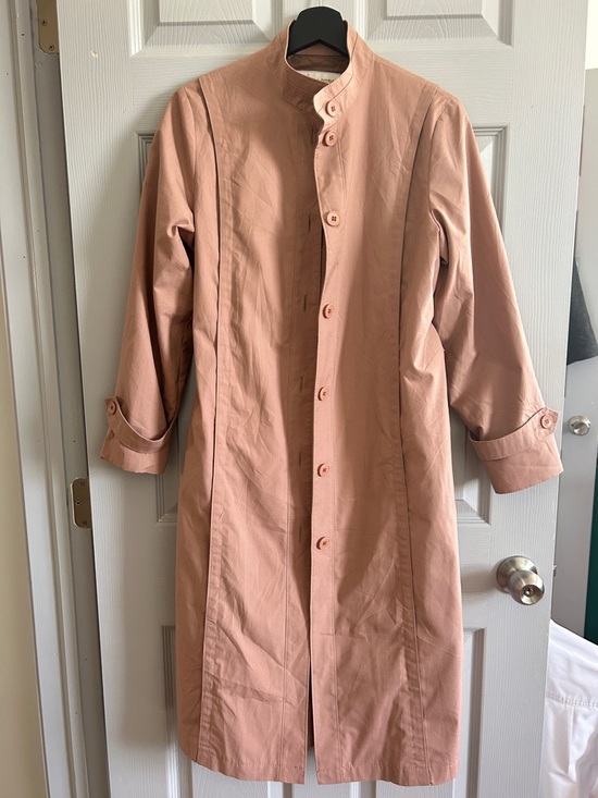 London Fog Jackets & Blazers - London Fog Petite Dusty Rose Button-Front Coat